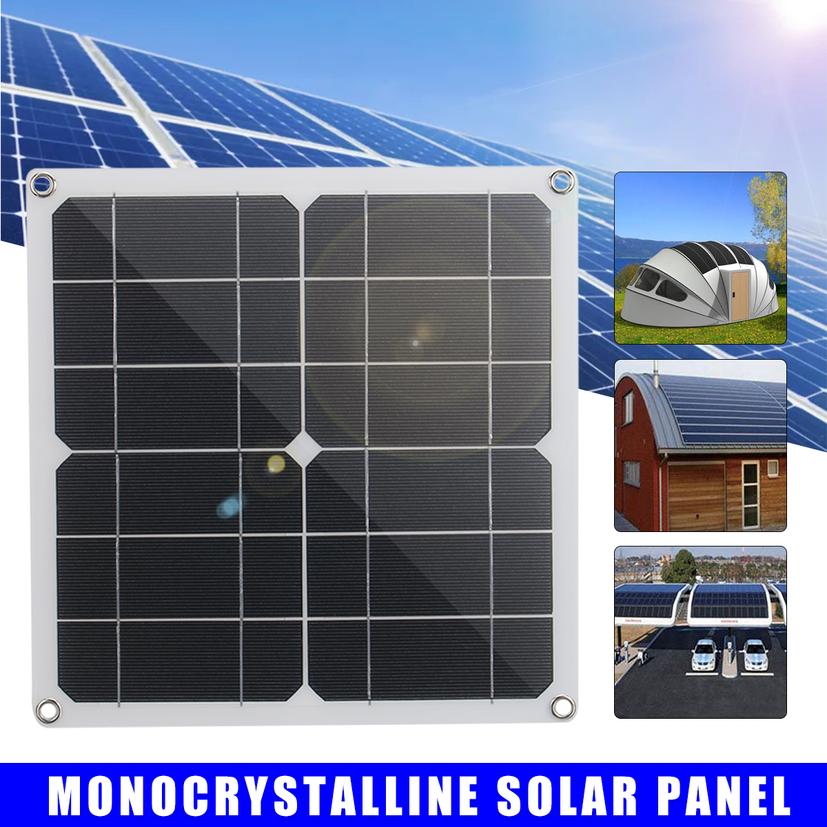 12W-Monocrystalline-Semi-flexible-Solar-Panel-80W-Peak-Single-USB-For-Camping-Boat-RV-Home-1868311-2