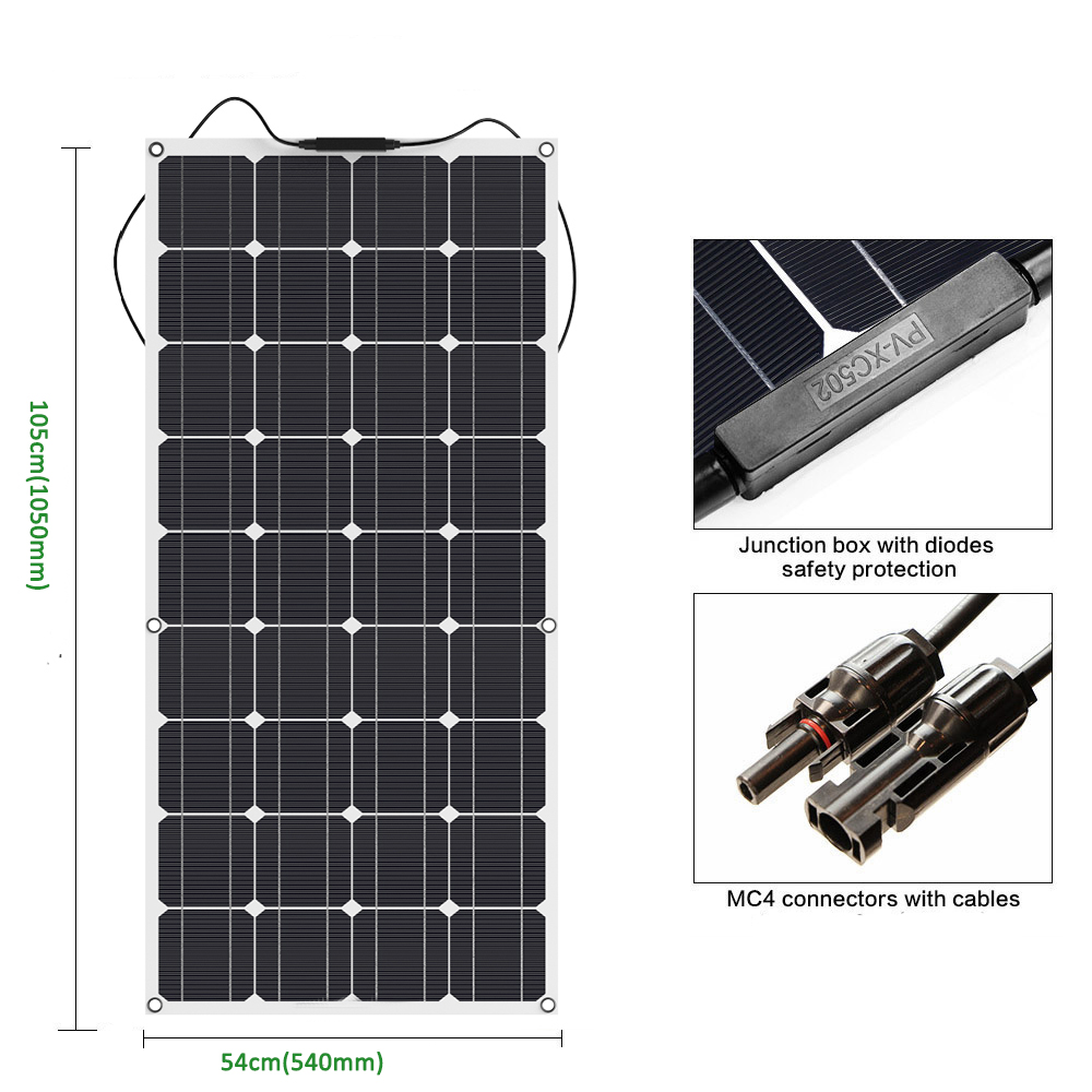 130W-18V-Solar-Car-Boat-Battery-Charger-USB-10A-Controller-Solar-Panel-Kit-PET-For-Home-Outdoor-Camp-1830349-2