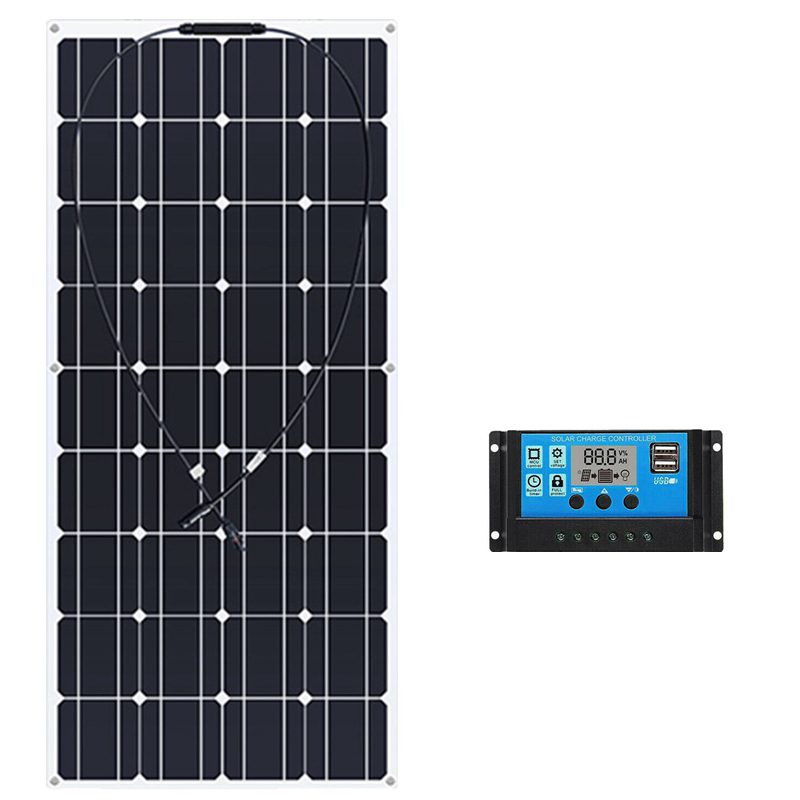 130W-18V-Solar-Car-Boat-Battery-Charger-USB-10A-Controller-Solar-Panel-Kit-PET-For-Home-Outdoor-Camp-1830349-3