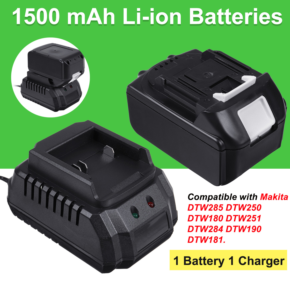 1500-mAh-Li-ion-Battery-Power-Tools-Battery-Charger-Makita-Battery-Charger-Equipment-For-Makita-Repl-1715031-1