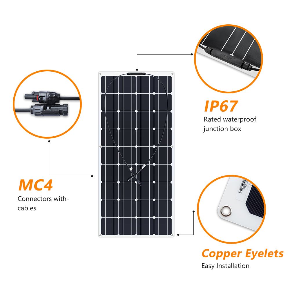 18V-100W-Semi-flexible-Solar-Panel-Battery-Charger-Lightweight-Connector-Charging-for-RV-Boat-Cabin--1750591-4