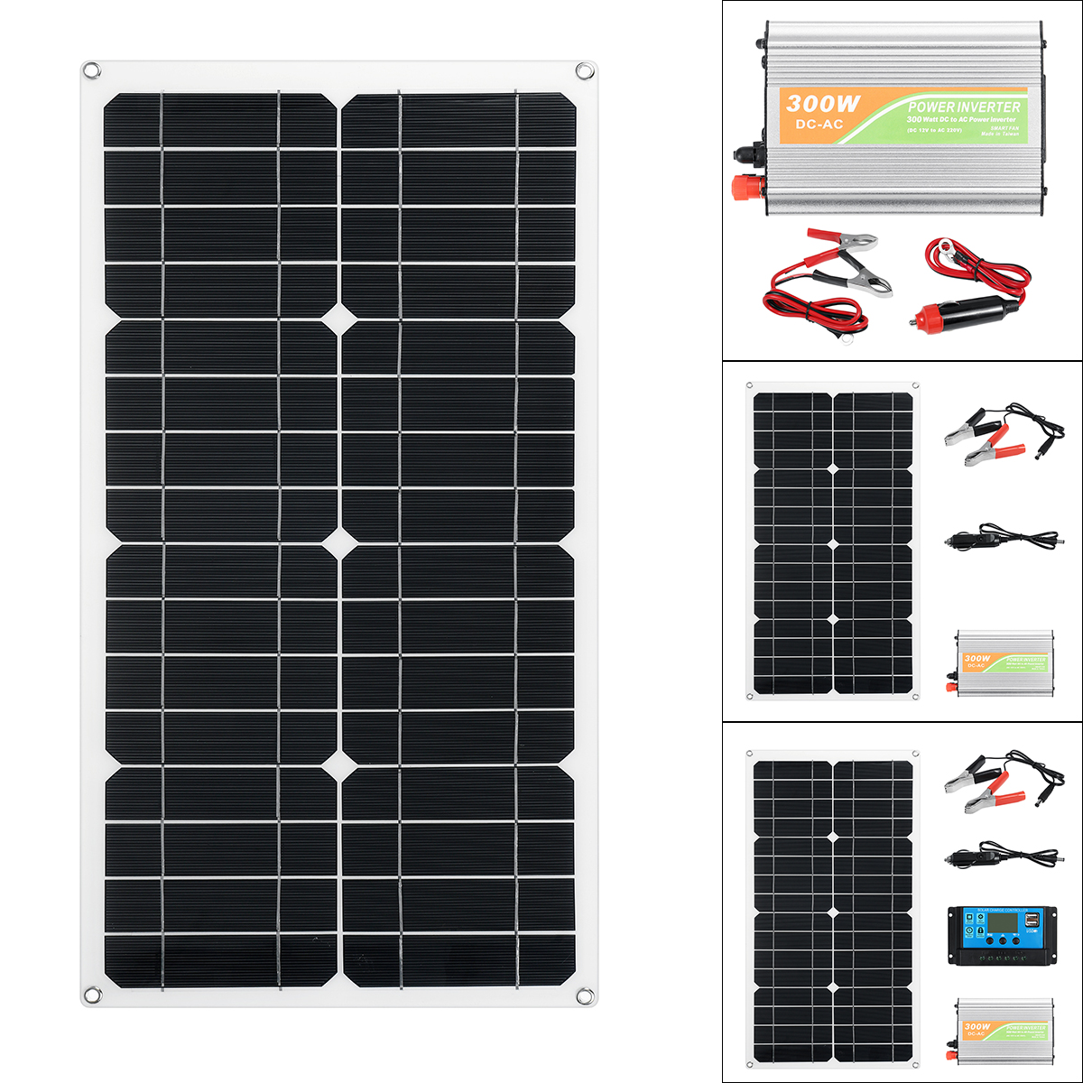 18V-Solar-Power-System-Solar-Panel-Battery-Charger-300W-Inverter-10A-Controller-Kit-1816497-2