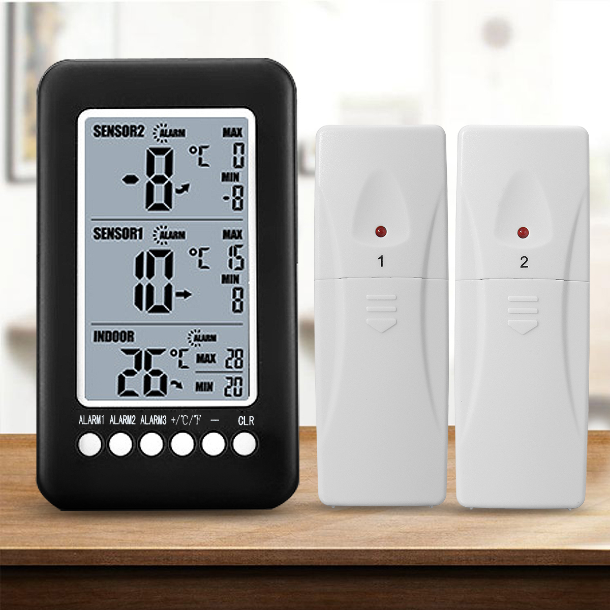 2-Sensor-Wireless-Freezer-Alarm-Digital-Thermometer-LCD-screen-Indoor-Outdoor-1317889-3
