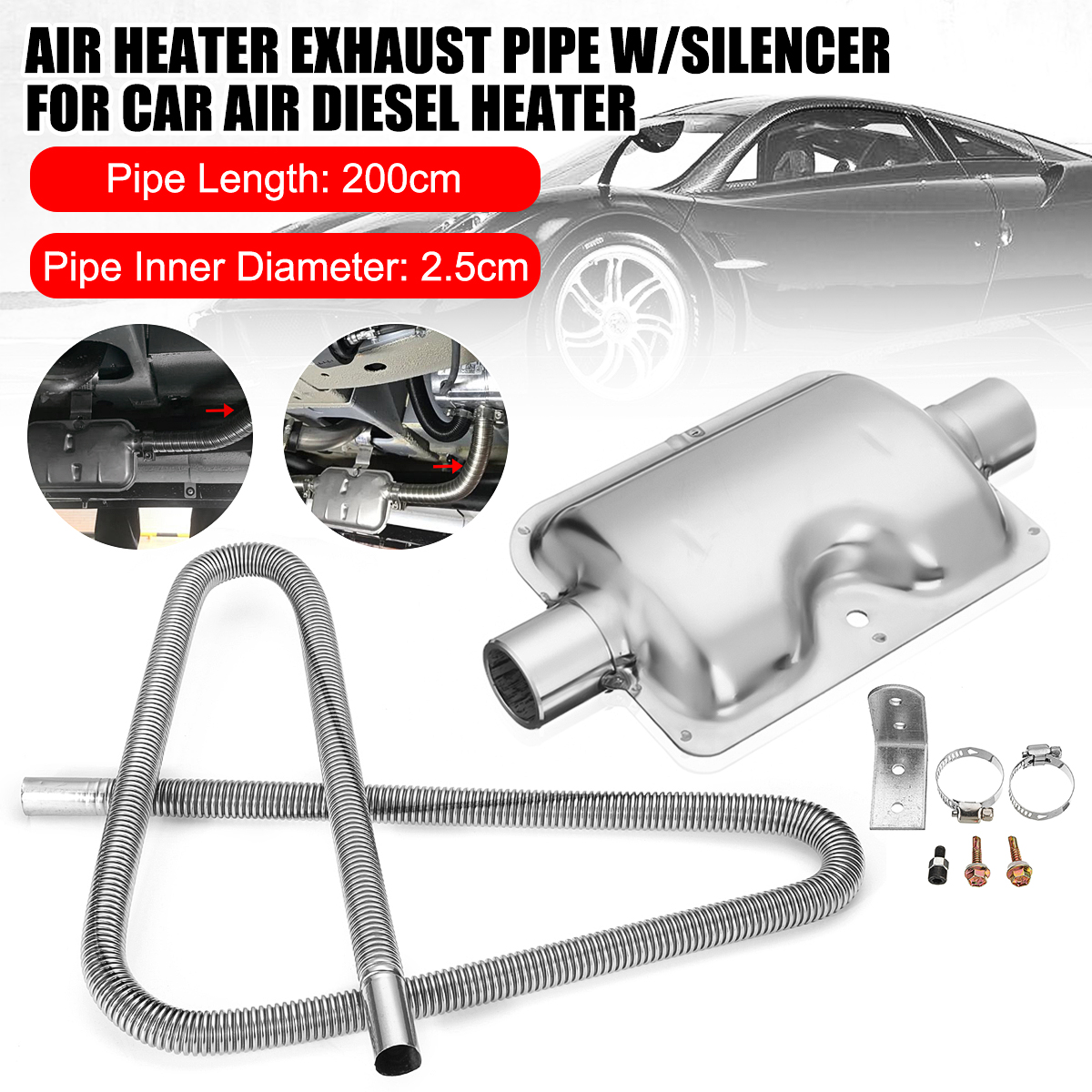200cm-Stainless-Steel-Exhaust-Pipe-With-Silencer-For-Car-Parking-Air-Diesel-Heater-1593977-2