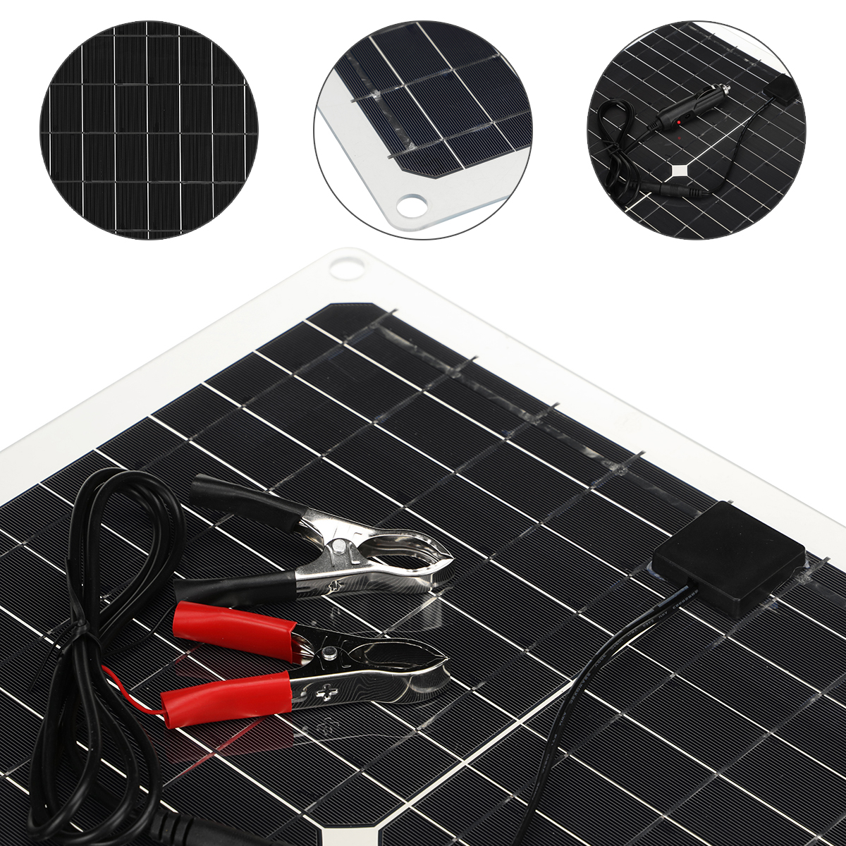 20W-18V-Solar-Panel-Kit-Monocrystalline-Solar-Power-Panel-for-Car-Yacht-RV-Boat-Moblie-Phone-Battery-1924793-4