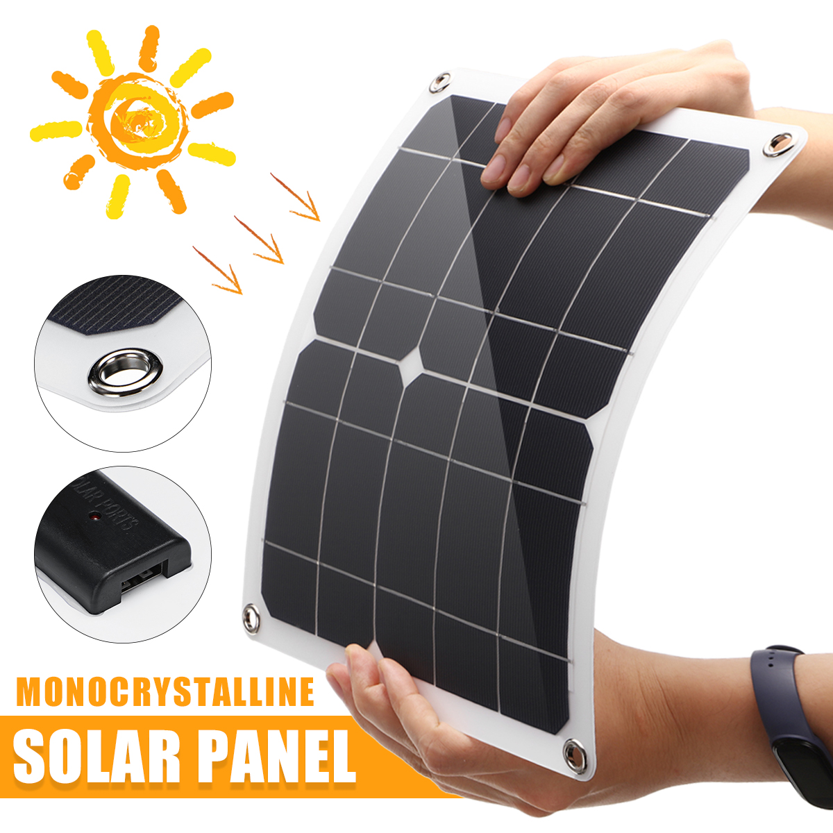 20W-Monocrystalline-Solar-Panel-USB-12V-Battery-Charge-Controller-RV-Camper-Boat-1864618-4