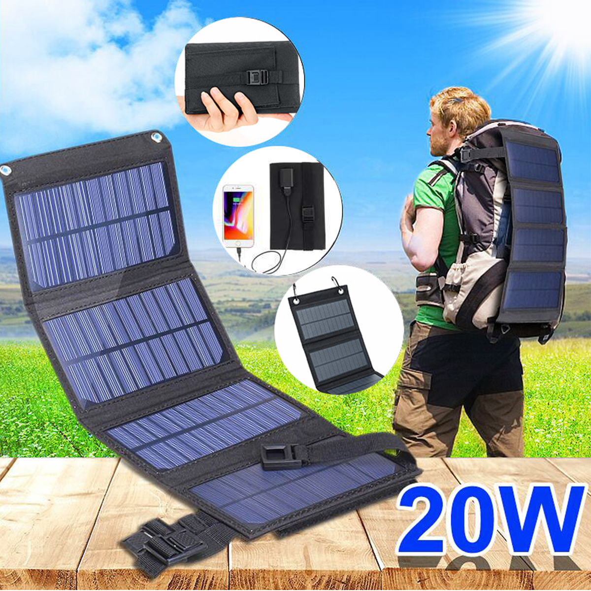20W-USB-Solar-Panel-Folding-Power-Bank-Outdoor-Camping-Hiking-Phone-Charger-1925216-2