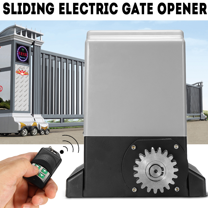 220V-550W-Electric-Sliding-Gate-Opener-Automatic-Motor-with-2-Remote-Control-Switch-1351339-2