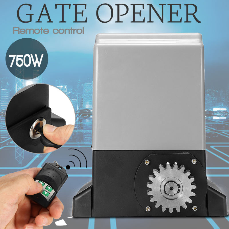 220V-750W-Electric-Sliding-Gate-Opener-Automatic-Motor-with-2-Remote-Control-Switch-1351136-1