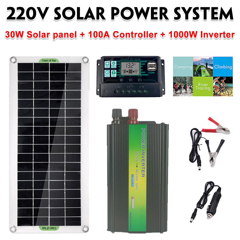 220V-Solar-Power-System-30W-Solar-Panel-1000W-Inverter-100A-Controller-Kit-Solar-Panel-Battery-Charg-1781245-1