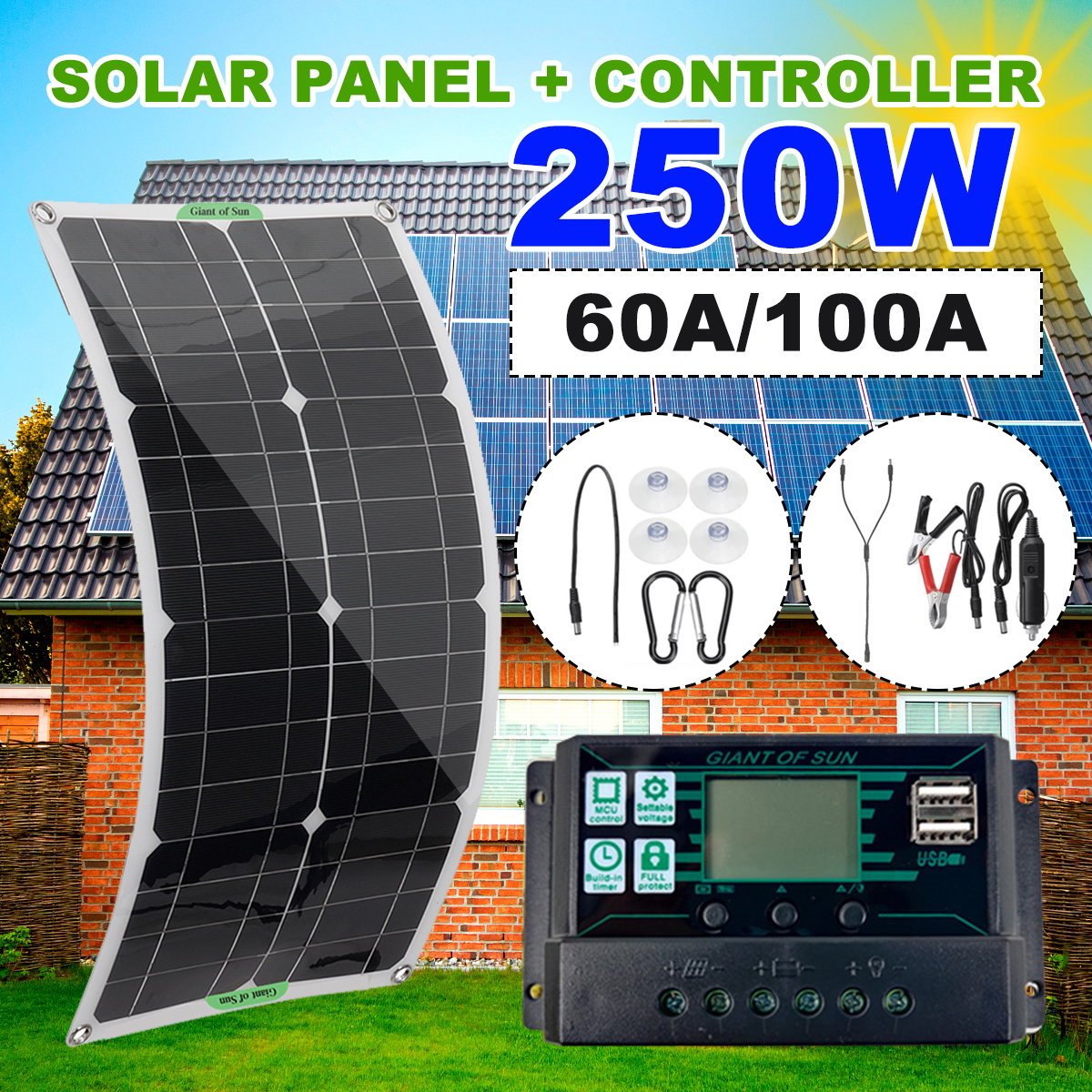 250W-Max-Portable-Solar-Panel-Kit-Dual-DC-USB-Charger-Kit-Single-Crystal-Semi-flexible-Solar-Power-P-1827860-2