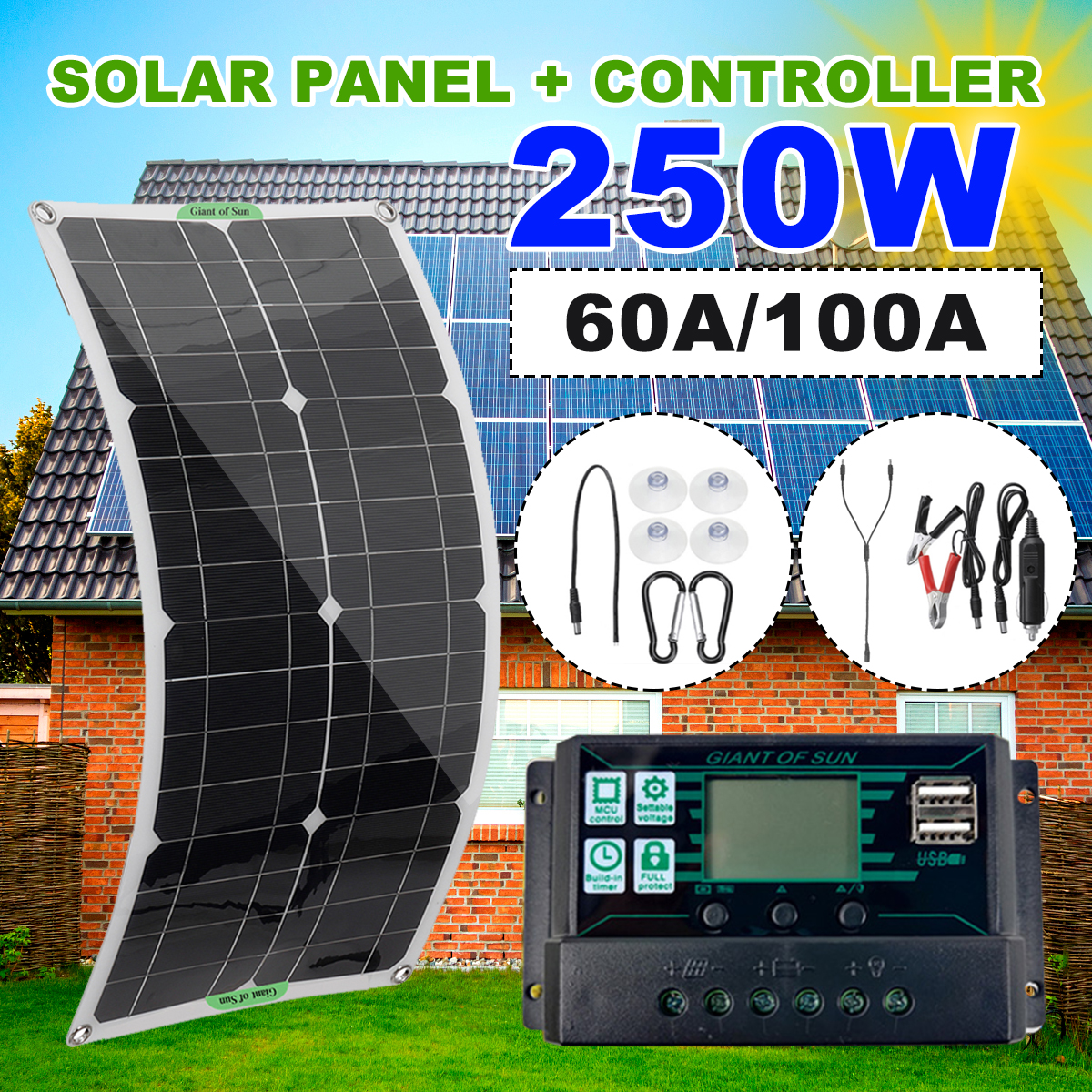 250W-Max-Portable-Solar-Panel-Kit-Dual-DC-USB-Charger-Kit-Single-Crystal-Semi-flexible-Solar-Power-P-1827860-2