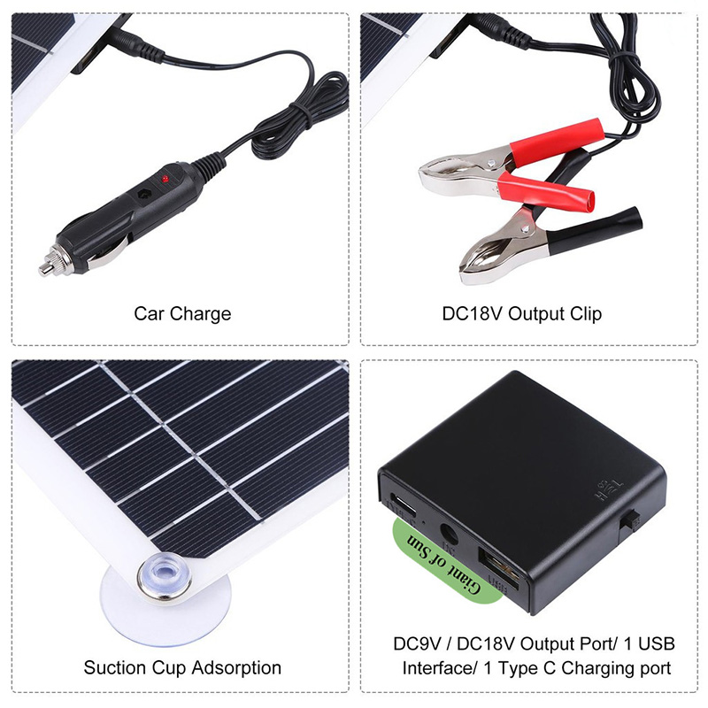 250W-Max-Portable-Solar-Panel-Kit-Dual-DC-USB-Charger-Kit-Single-Crystal-Semi-flexible-Solar-Power-P-1827860-5