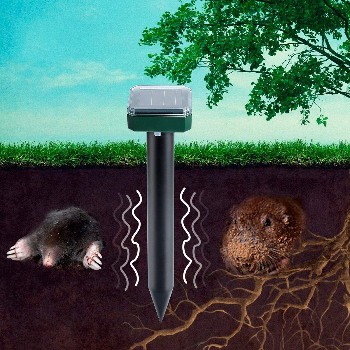 2pcs-Solar-Powered-Ultrasonic-Animal-Repeller-Mouse-Gopher-Rat-Vole-Mole-Scarer-Lawn-Garden-Yard-1724289-5