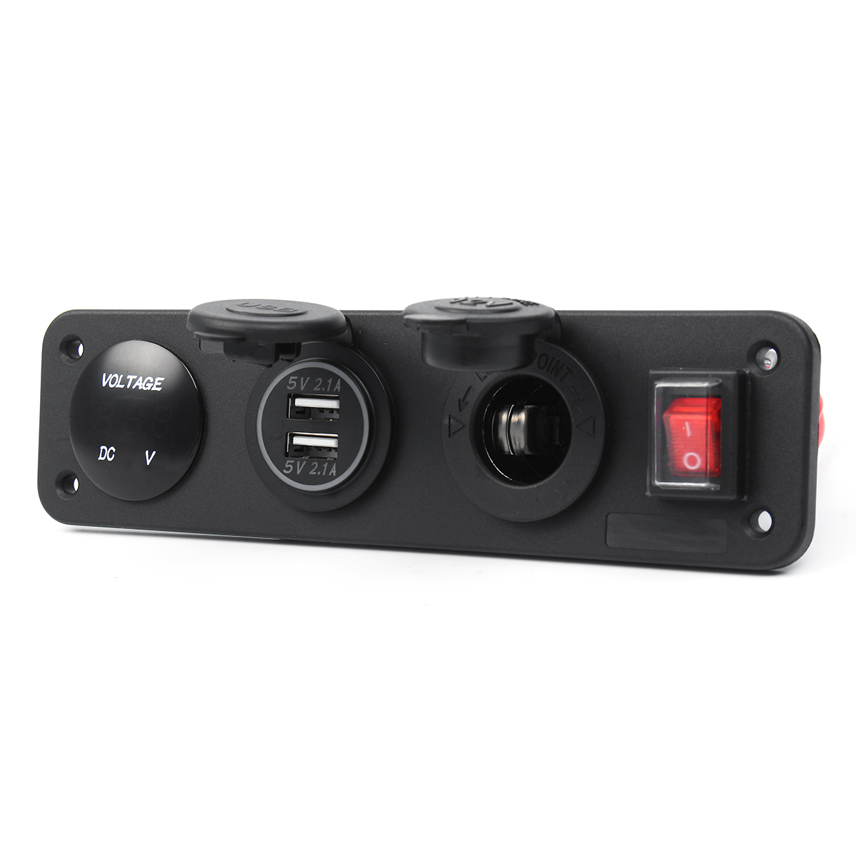 3-in-1-DC-12V-24V-Power-Outlet-Socket-Panel-Dual-USB-Phone-Charger-Switch-with-Volt-LED-Display-1311406-6