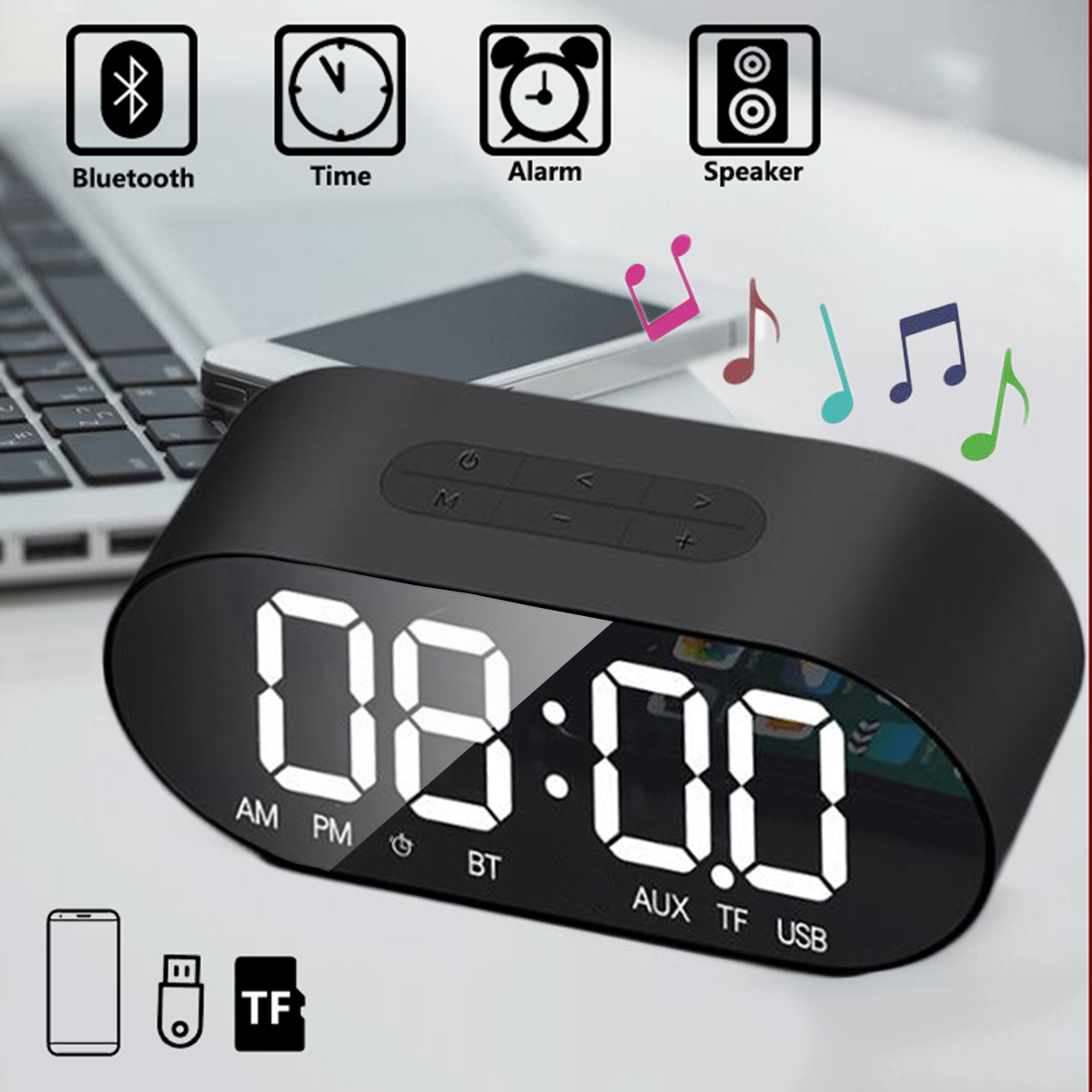 3W-4-Ohm-Alarm-Clock-Radio-Wireless-bluetooth-Speaker-Aux-TF-USB-Music-Mirror-LCD-Display-1413490-7