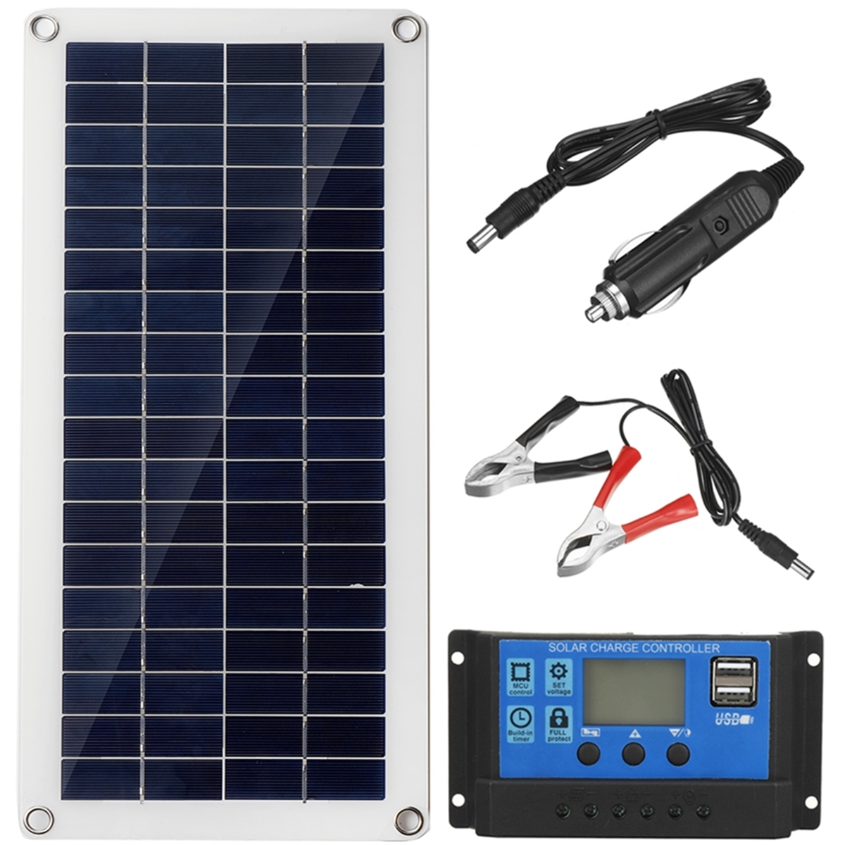 40W-12V-Solar-Panel-Kit-60A100A-Battery-Charger-Controller-Camping-RV-Caravan-Boat-1918504-1