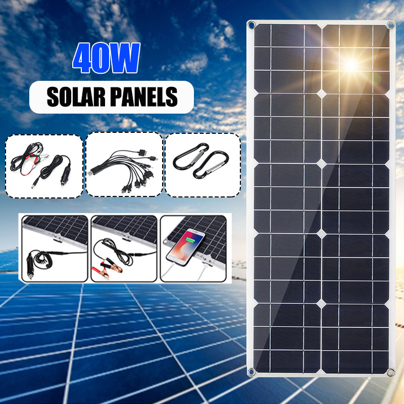 40W-Flexible-Solar-Panel-USB-Monocrystalline-Connecter-Battery-Charger-For-Camping-Hiking-Climbing-C-1626654-1