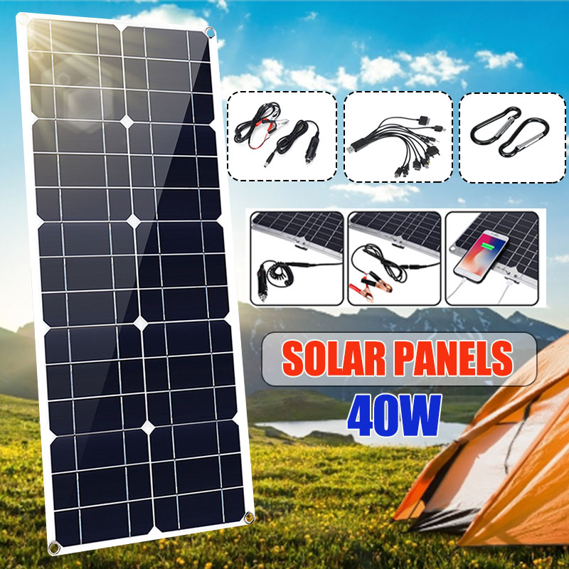 40W-Flexible-Solar-Panel-USB-Monocrystalline-Connecter-Battery-Charger-For-Camping-Hiking-Climbing-C-1626654-2