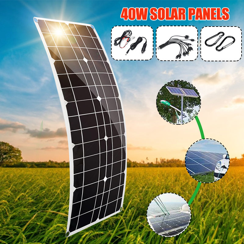 40W-Flexible-Solar-Panel-USB-Monocrystalline-Connecter-Battery-Charger-For-Camping-Hiking-Climbing-C-1626654-3