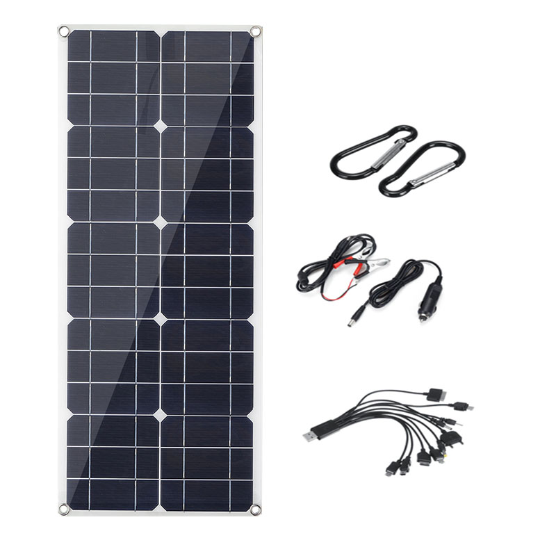 40W-Flexible-Solar-Panel-USB-Monocrystalline-Connecter-Battery-Charger-For-Camping-Hiking-Climbing-C-1626654-10