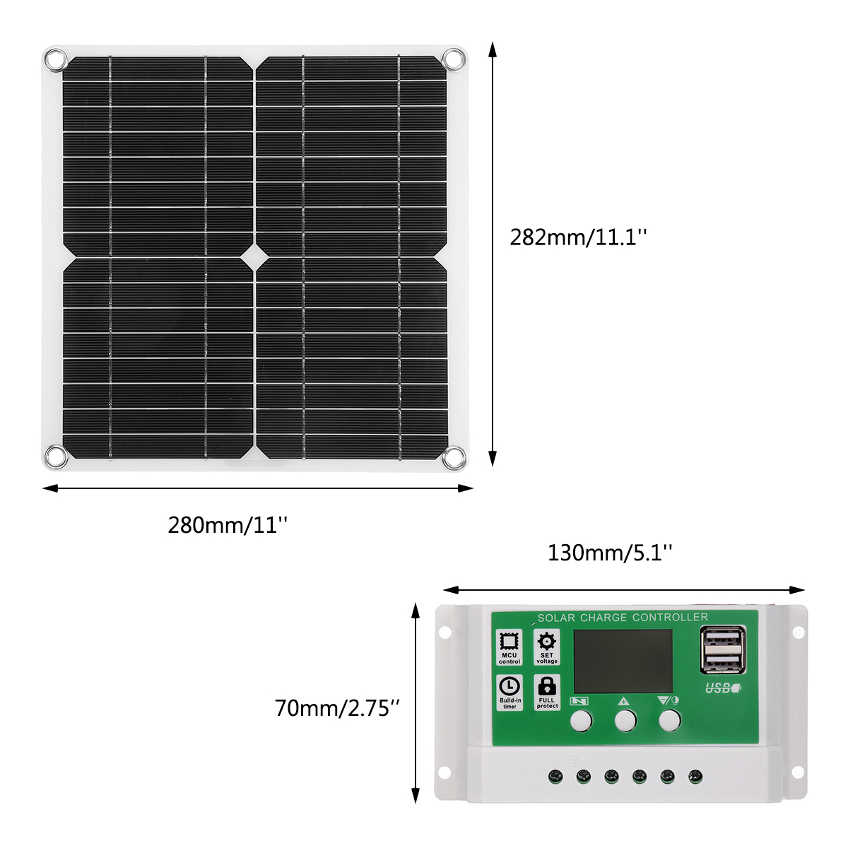 40W-Solar-Panel-Dual-USB-30A-Controller-Solar-Cell-for-Yacht-RV-Battery-Charger-1830193-9