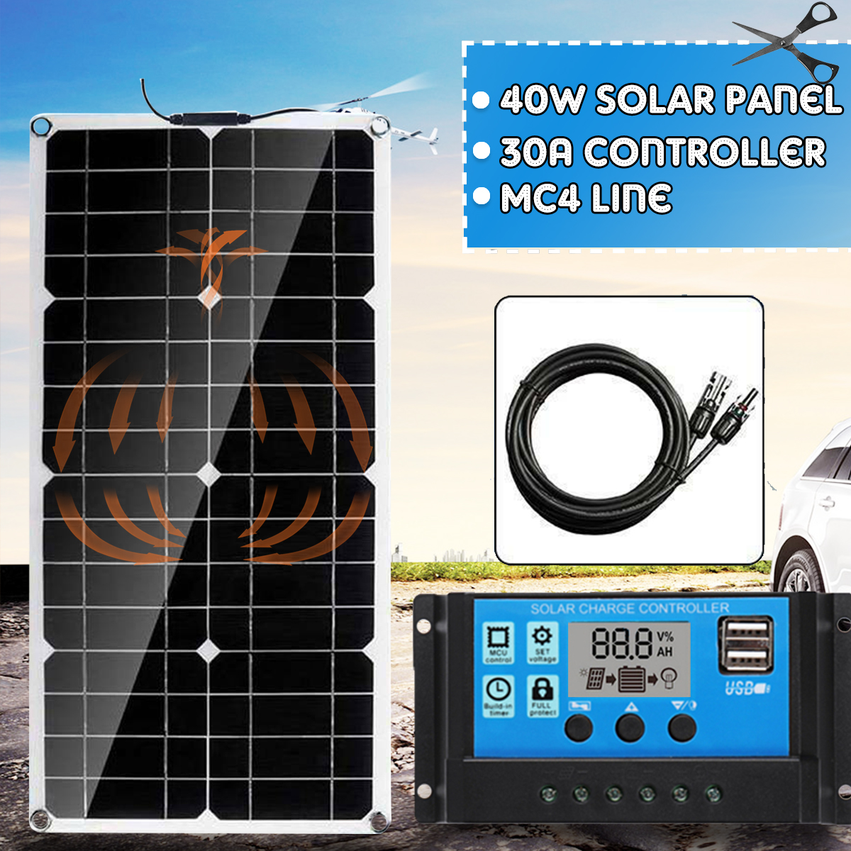 40W-Solar-Panel-Solar-Power-Panels-MC4-Line-Cable-with-30A-Solar-Charge-Controller-1595919-1