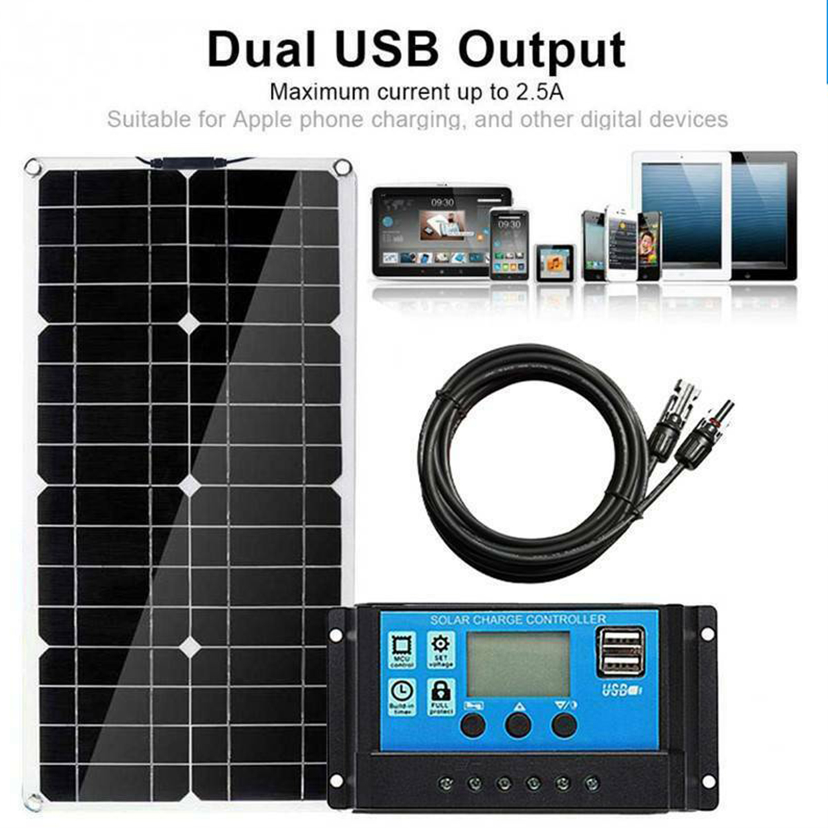 40W-Solar-Panel-Solar-Power-Panels-MC4-Line-Cable-with-30A-Solar-Charge-Controller-1595919-2