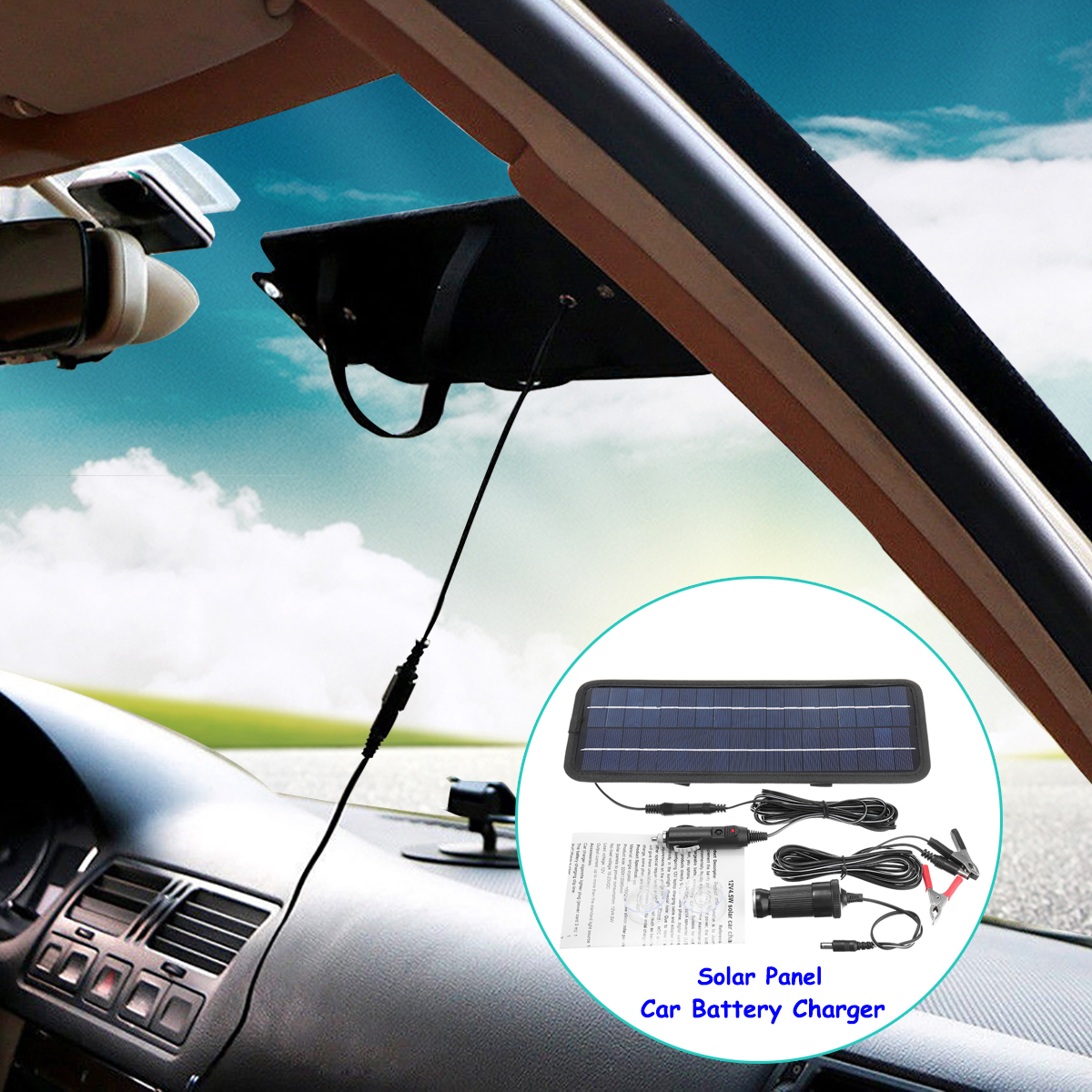 45W-12V-Solar-Panel-Trickle-Battery-Charger-System-Single-Crystal-Silicon-Waterproof--for-Boat-Auto-1336043-2