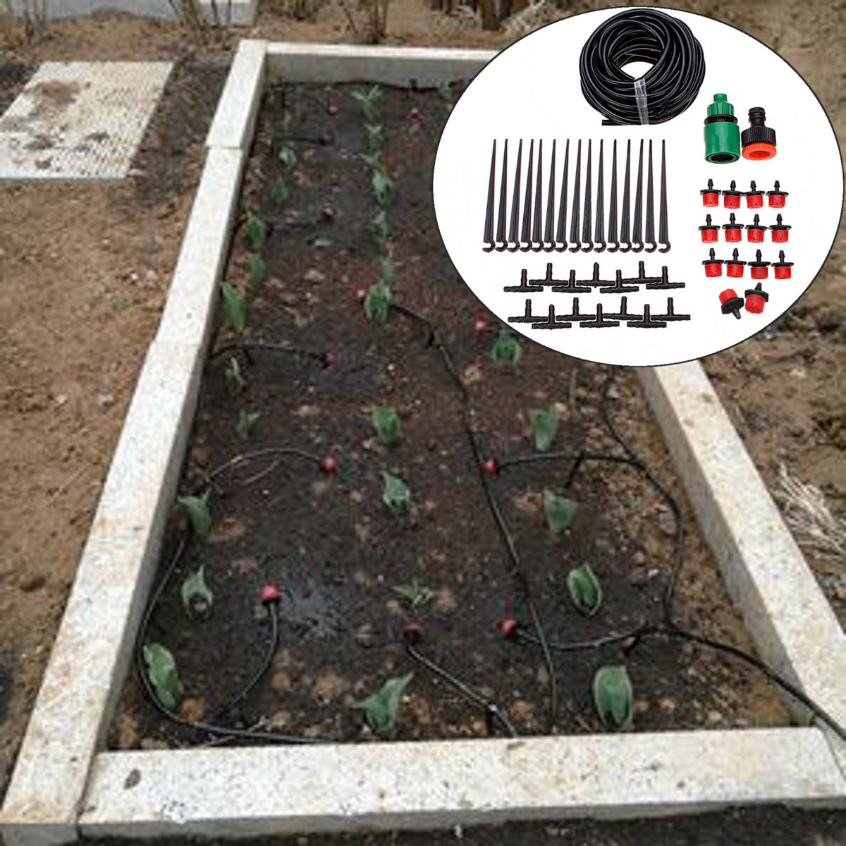 47PCS-Drip-Irrigation-Greenhouse-Garden-Plant-Watering-System-Hose-Kits-Adjusted-1518267-5