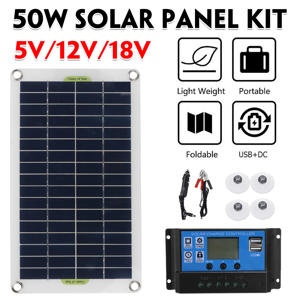 50W-Solar-Panel-Portable-Flexible-Monocrystalline-Solar-Kit-W-10A30A60A100A-Controller-1806879-2