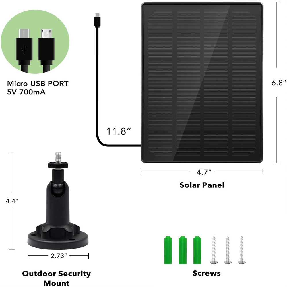 5V-High-Efficiency-Waterproof-Solar-Panel-For-Security-Camera-With-3m10Ft-Charging-Cable-for-IP-CCTV-1845858-5