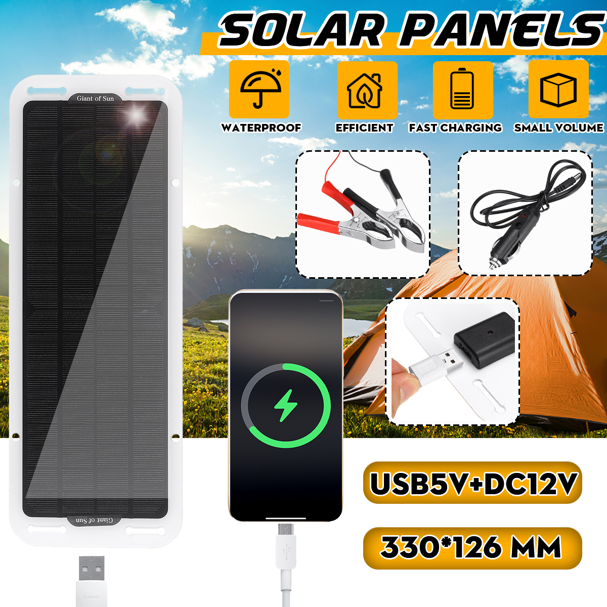 5W-5V-Portable-Outdoor-Solar-Energy-Charging-Panel-Fast-Outdoor-Emergency-Charging-1847601-1
