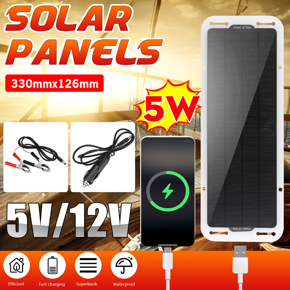 5W-5V-Portable-Outdoor-Solar-Energy-Charging-Panel-Fast-Outdoor-Emergency-Charging-1847601-2