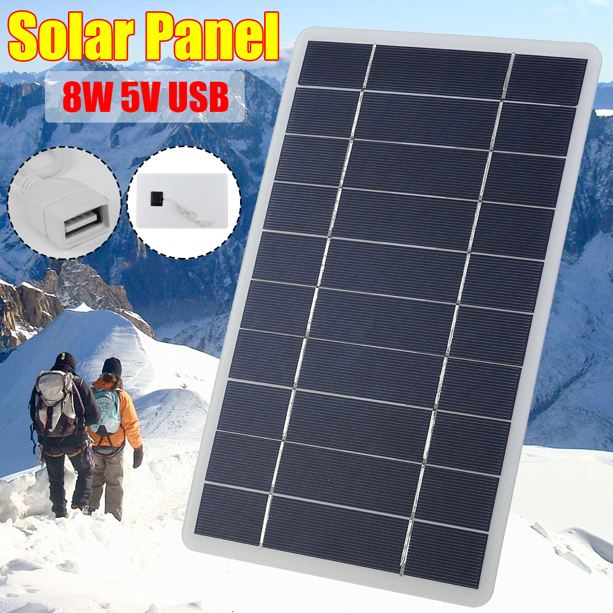 8W-5V-USB-Monocrystalline-Silicon-Solar-Panel-Phone-Car-USB-Battery-Outdoor-Charger-1873505-2