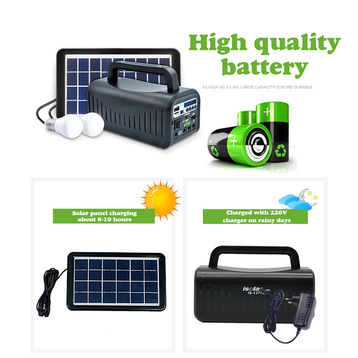 DC-6V-3W-Solar-Powered-System-Solar-Panel-Rechargeable-Battery-LED-Flashlight-Camping-Tent-Light-1336045-4