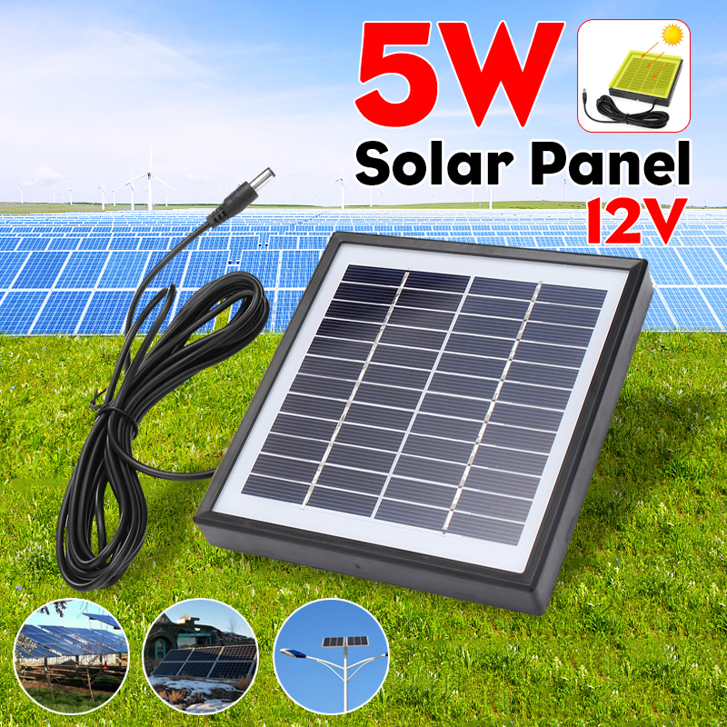 Portable-5W-12V-Polysilicon-Solar-Panel-Battery-Charger-For-Car-RV-Boat-W-3m-Cable-1449442-1
