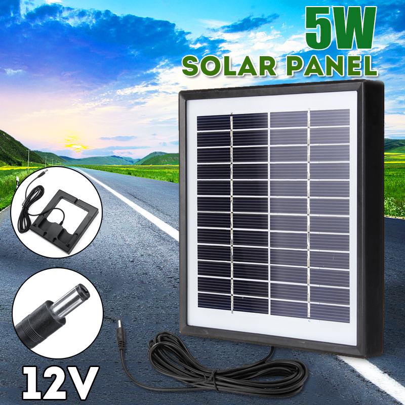 Portable-5W-12V-Polysilicon-Solar-Panel-Battery-Charger-For-Car-RV-Boat-W-3m-Cable-1449442-2