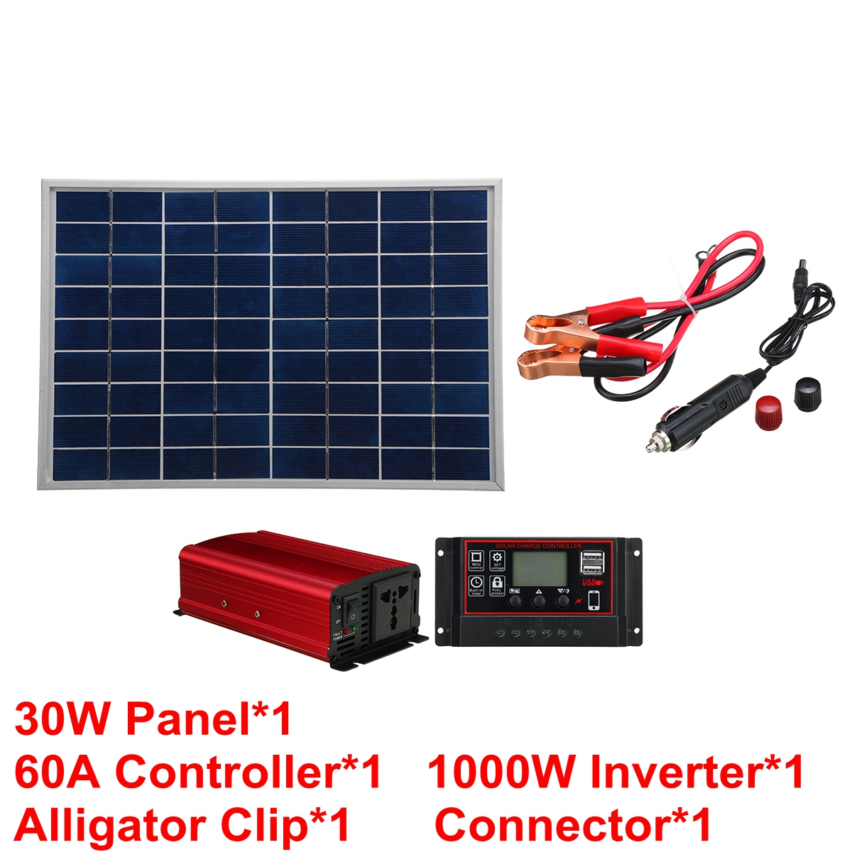 Solar-Panel-Power-System-Complete-Kit-18V-30W-Solar-Panel-60A-Charger-USB-Controller-1000W-Solar-Inv-1837386-1
