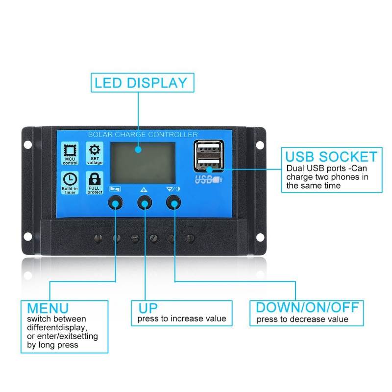 Solar-Power-Generation-System-Kit-Dual-USB-18W-18V-Mono-Solar-Panel-4000W-Power-Inverter-w-Bluetooth-1876239-18