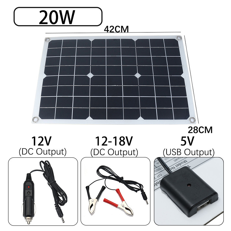 True-20W-Solar-Panel-12V5V-DC-USB-Solar-Power-Panel-4-Heads-Monocrystalline-1633178-6
