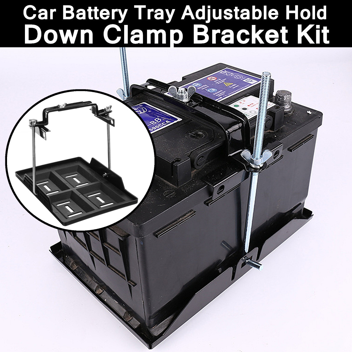 Universal-Battery-Tray-Adjustable-Hold-Down-Battery-Clamp-Bracket-Cycle-19x28cm-1311899-1
