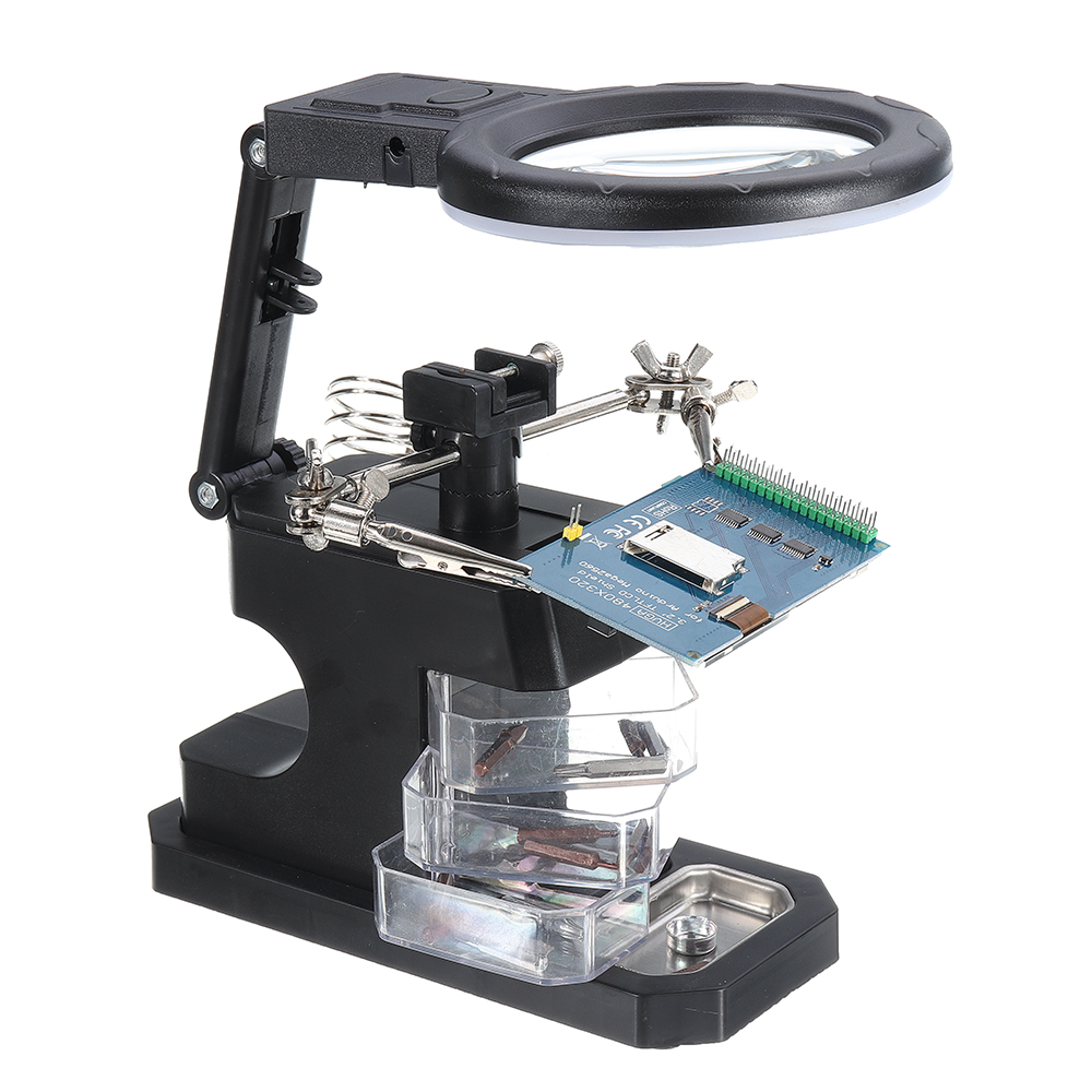 3X45X25X-Soldering-Iron-Stand-Holder-Table-Magnifier-Illuminated-Magnifying-Glass-Third-Hand-Magnifi-1546673-8