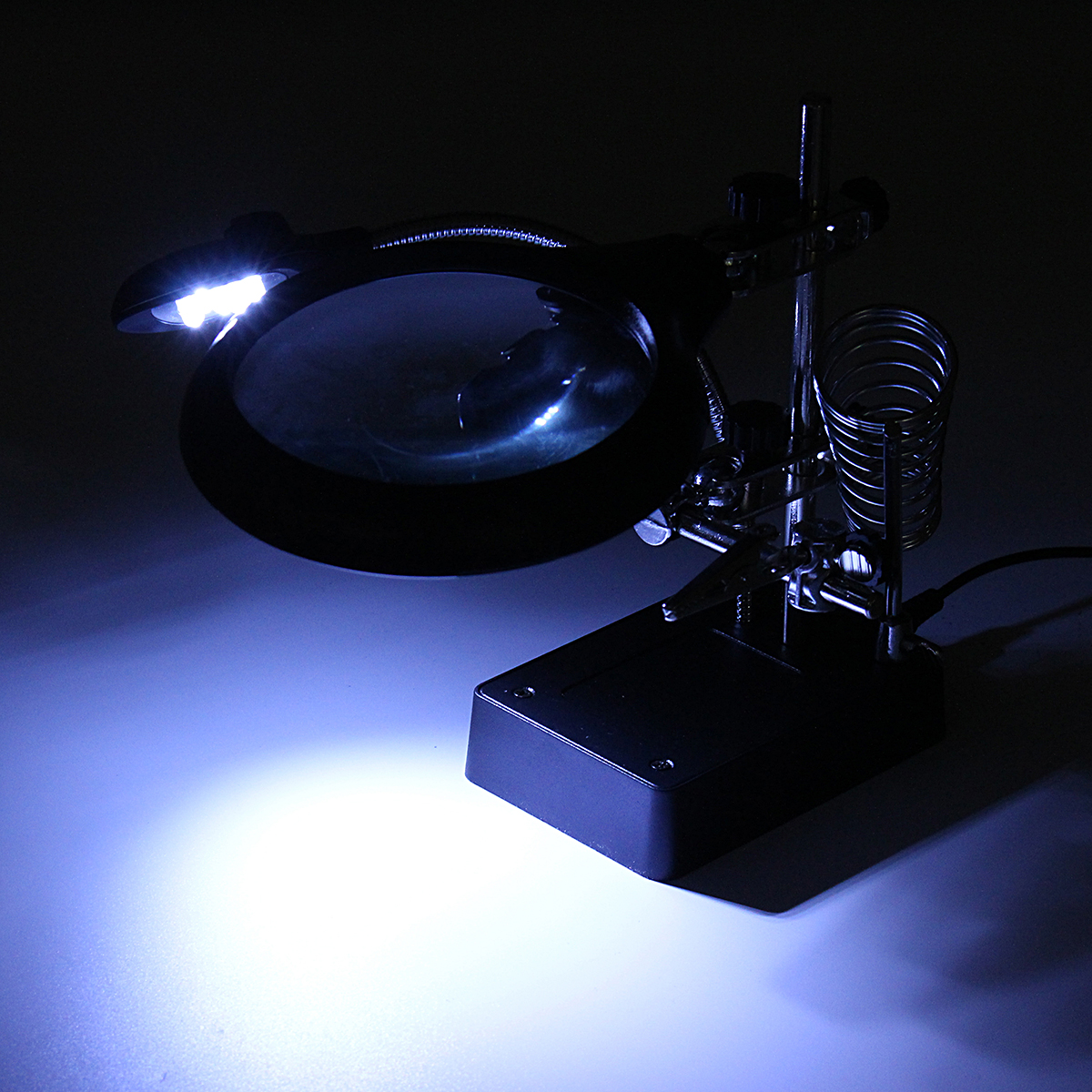 5-LED-Light-Magnifier-Magnifying-Glass-Helping-Hand-Soldering-Stand-with-3-Lens-1121941-2