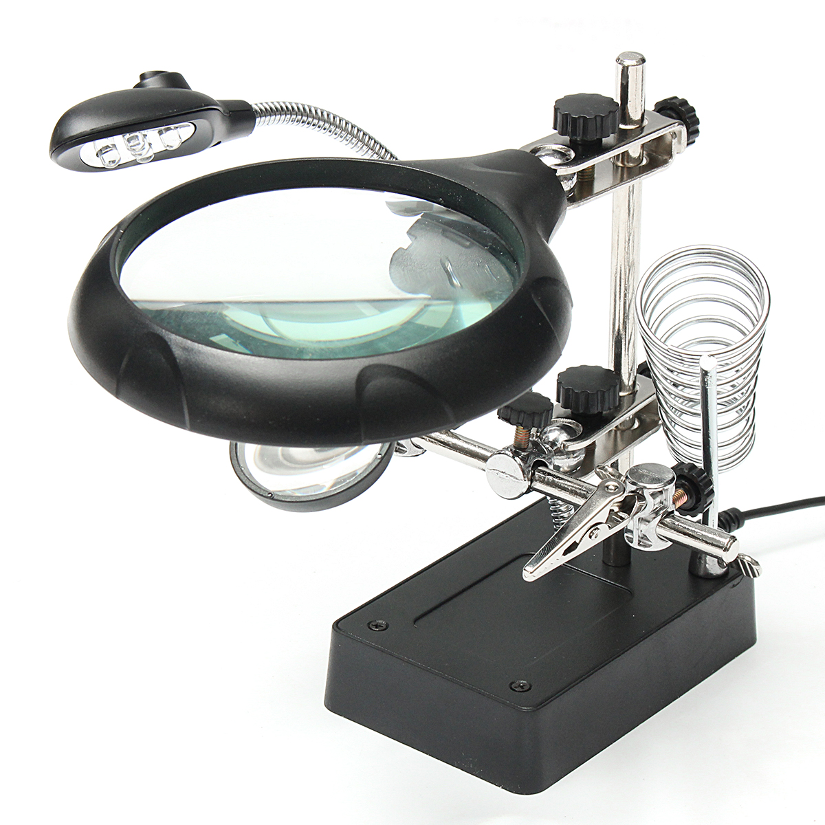 5-LED-Light-Magnifier-Magnifying-Glass-Helping-Hand-Soldering-Stand-with-3-Lens-1121941-3