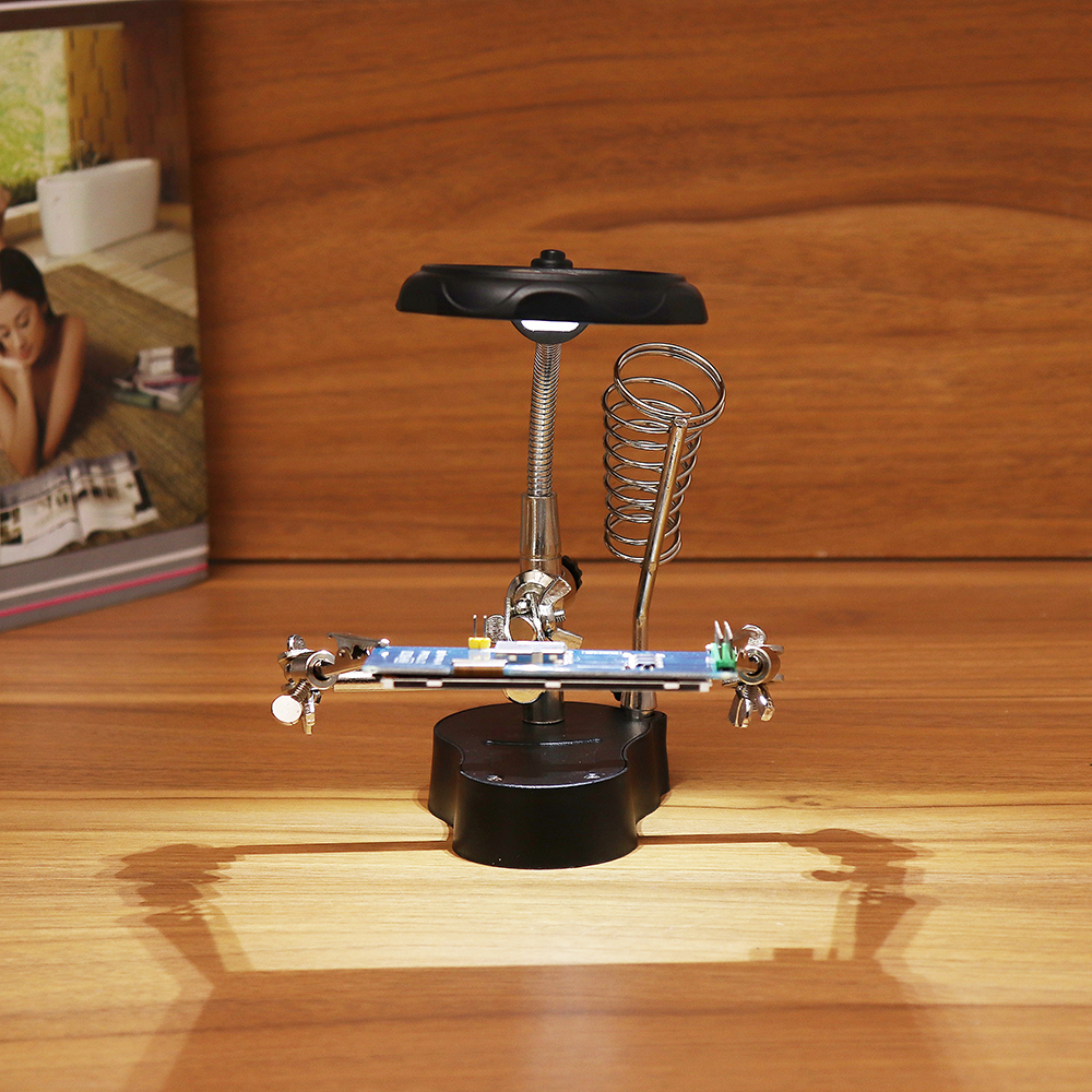 LED-Light-Soldering-Iron-Stand-Holder-Helping-Hands-Magnifying-Glass-Magnifier-Third-Hand-Magnifier-1546675-3