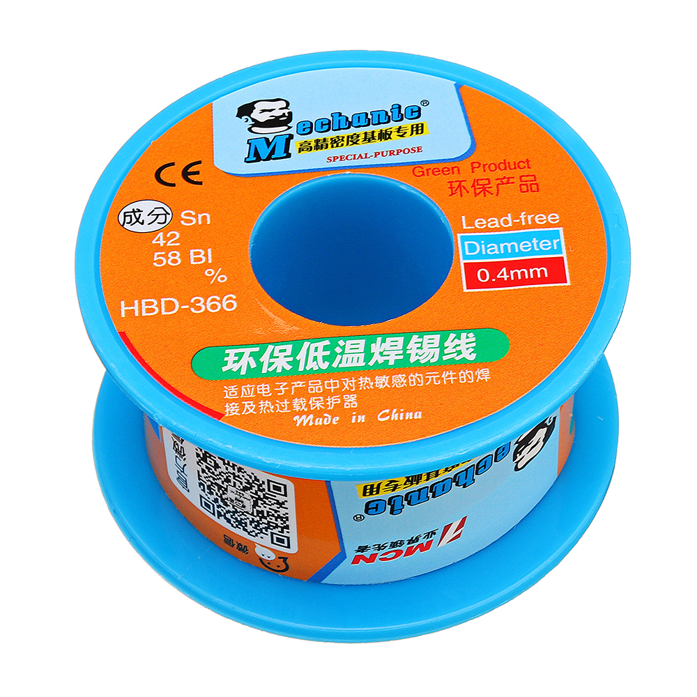 MECHANIC-HBD366-03040506mm-40g-Solder-Wire-Roll-Low-Temperature-Lead-Free-Soldering-Tin-Wire-Sn42Bi5-1369193-3