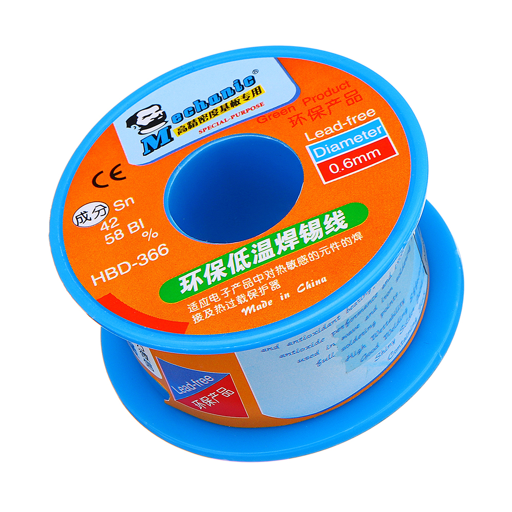 MECHANIC-HBD366-03040506mm-40g-Solder-Wire-Roll-Low-Temperature-Lead-Free-Soldering-Tin-Wire-Sn42Bi5-1369193-5