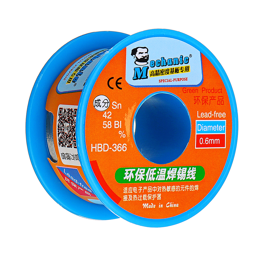 MECHANIC-HBD366-03040506mm-40g-Solder-Wire-Roll-Low-Temperature-Lead-Free-Soldering-Tin-Wire-Sn42Bi5-1369193-8