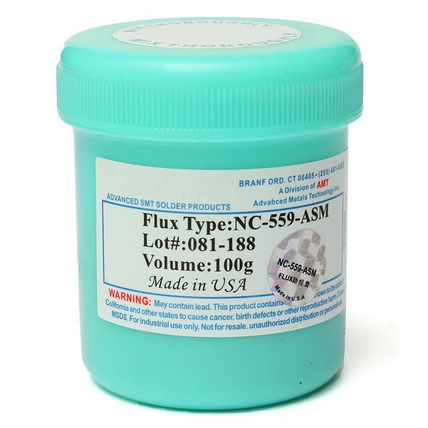 NC-559-ASM-TPF-Solder-Flux-Anti-Wet-No-Clean-100g-Cream-AMTECH-Solder-Flux-975156-9